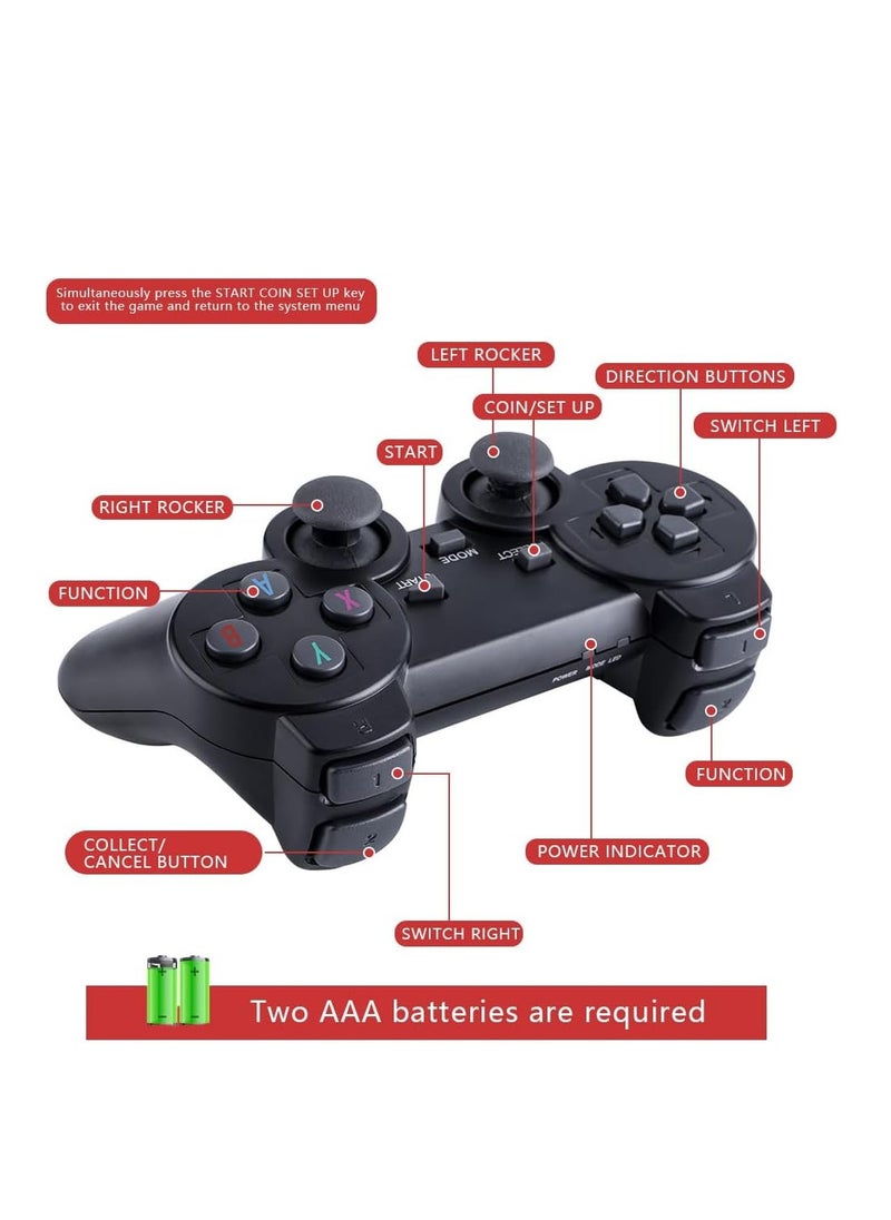 Generic - Retro Game Stick Retro Game Console Built-in 10000+ Games 4K HDMI Nostalgia Stick Game for TV,Plug and Play Video Game Stick Dual 2.4G Controllers M8 64G - Image 1