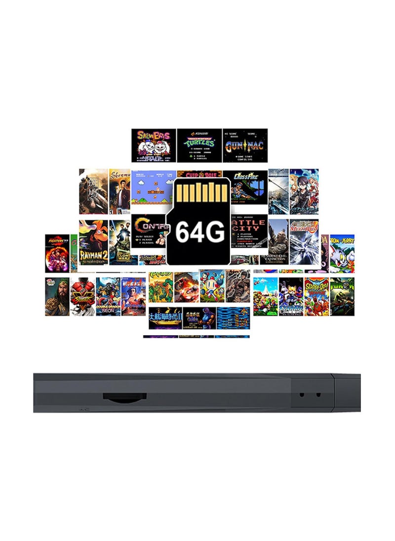Generic - Retro Game Stick Retro Game Console Built-in 10000+ Games 4K HDMI Nostalgia Stick Game for TV,Plug and Play Video Game Stick Dual 2.4G Controllers M8 64G - Image 1