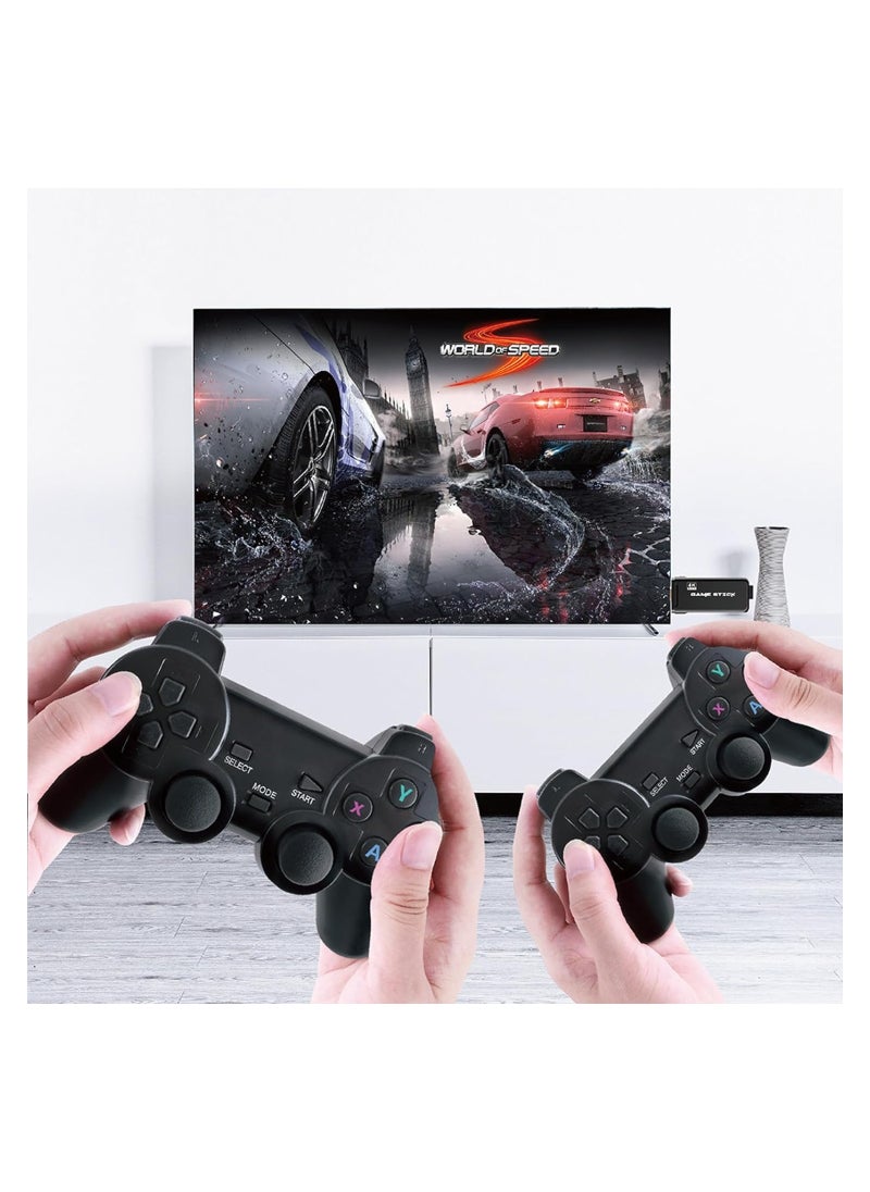 Generic - Retro Game Stick Retro Game Console Built-in 10000+ Games 4K HDMI Nostalgia Stick Game for TV,Plug and Play Video Game Stick Dual 2.4G Controllers M8 64G - Image 1