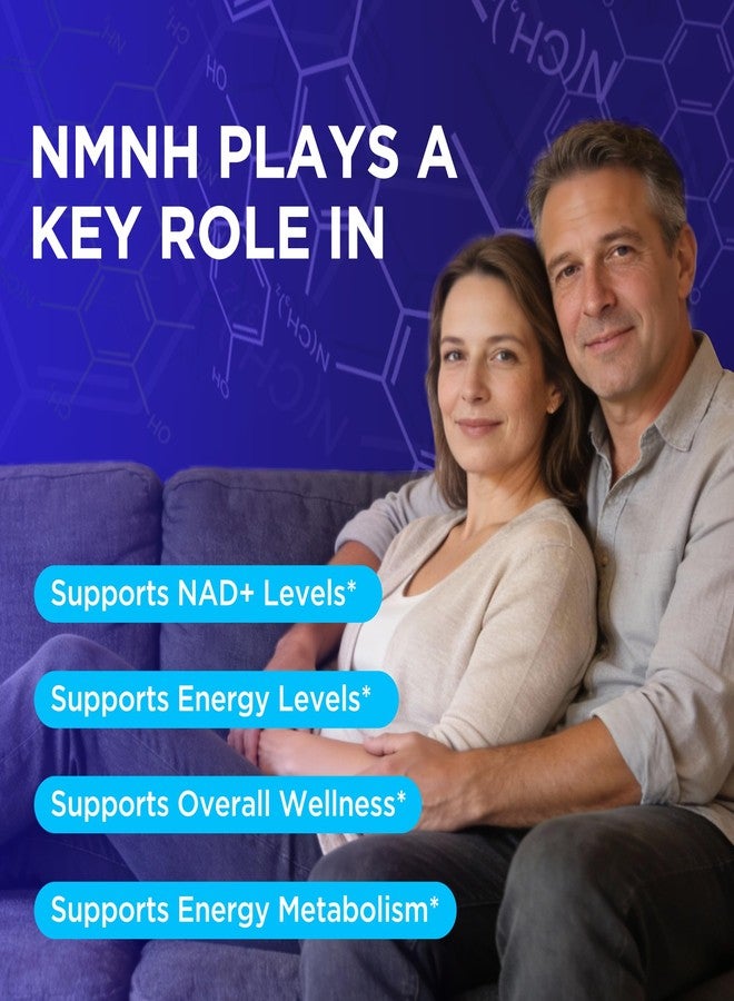 Oneoo NMNH Supplement with NAD Supplement Maximum Potency with Resveratrol & Pterostilbene, CoQ10 & Black Pepper, for Cellular Energy, Anti-Aging Support, Sirtuin Activation & Methylation Support, 120 - Image 2