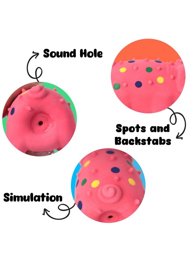 POPLAY 3PCS Squeaky Latex Grunting Pig Dog Toys, 4 Inch Prank Nosie Maker Puppy Chew Toys Rubber Squeeze Gift for Dogs April Fool's Day - Image 4