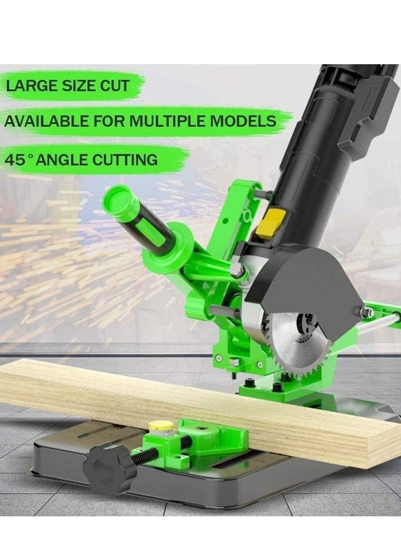 Furtey Angle Grinder to Table Saw Conversion Kit - Heavy Duty Universal Bracket Stand for 100mm & 125mm | Multifunction Cutting Grinding Polishing Station w/ Fixed Holder & Pull Rod - Image 5