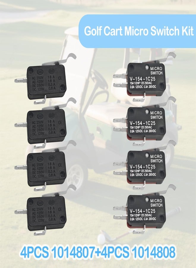 Formiden Golf Cart Micro Switch Kit 4Pcs 1014807 & 4Pcs 1014808 for Club Car Golf Cart DS Precedent (1982-up) & Tempo (2018-up) - Image 4