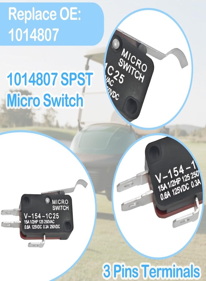 Formiden Golf Cart Micro Switch Kit 4Pcs 1014807 & 4Pcs 1014808 for Club Car Golf Cart DS Precedent (1982-up) & Tempo (2018-up) - Image 2