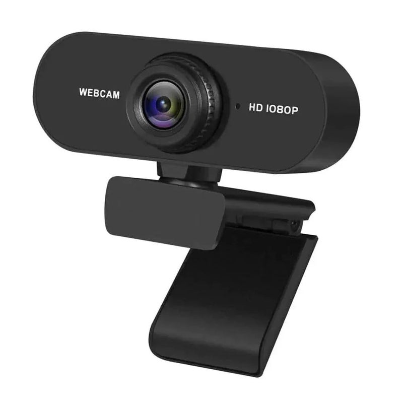 Webcam, Full HD, 1080P High Definition, 2 Megapixels, Built-in Microphone, USB Camera, Auto Light Correction, 30 FPS, Ultra Wide Angle 95°, Clip/Stand, Plug and Use, Tripod Compatible - Image 1