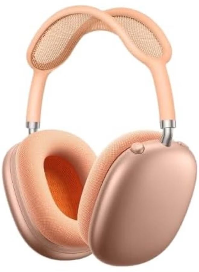 هوكو سماعات رأس W65 Plus ANC لتقليل الضوضاء بتقنية البلوتوث فوق الأذن لاسلكية كبيرة الحجم مع صوت عالي الدقة وسماعات رياضية مع زر - برتقالي. - Image 1