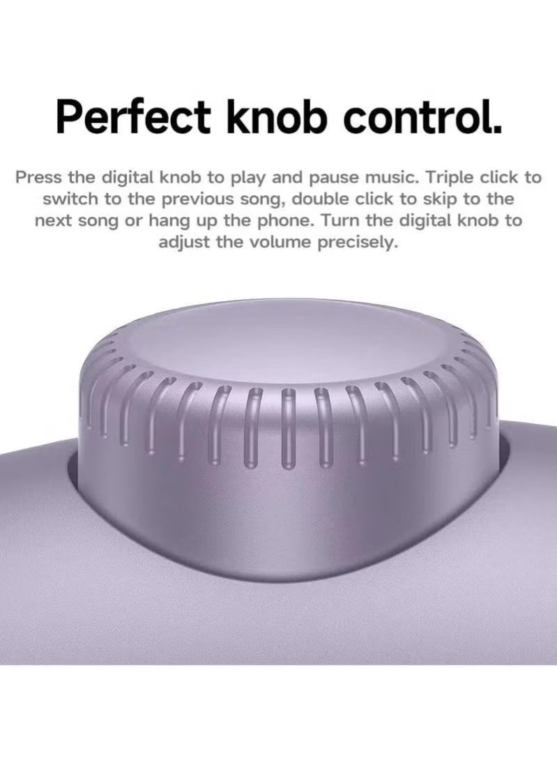 هوكو سماعات رأس W65 Plus ANC لتقليل الضوضاء بتقنية البلوتوث فوق الأذن لاسلكية كبيرة الحجم مع صوت عالي الدقة وسماعات رياضية مع زر - برتقالي. - Image 4