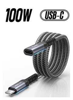 JSAUX USB C Extension Cable (6.6FT/2M), JSAUX Type C 3.1 GEN 2 Male to Female Extender Cord for USB C Hub/Dock, Pixel 3 2 XL, Galaxy S20 S10 S9 S8 and More  - Image 1
