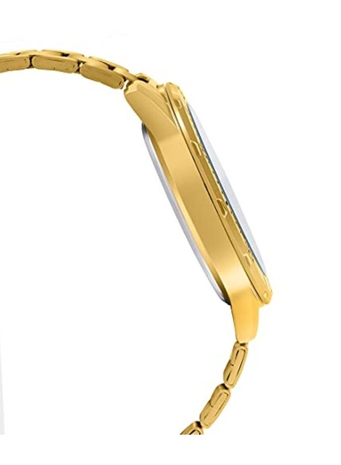 Casio Men's Watch - MTP-VD300G-1EUDF Black Dial, Gold Band - Image 2