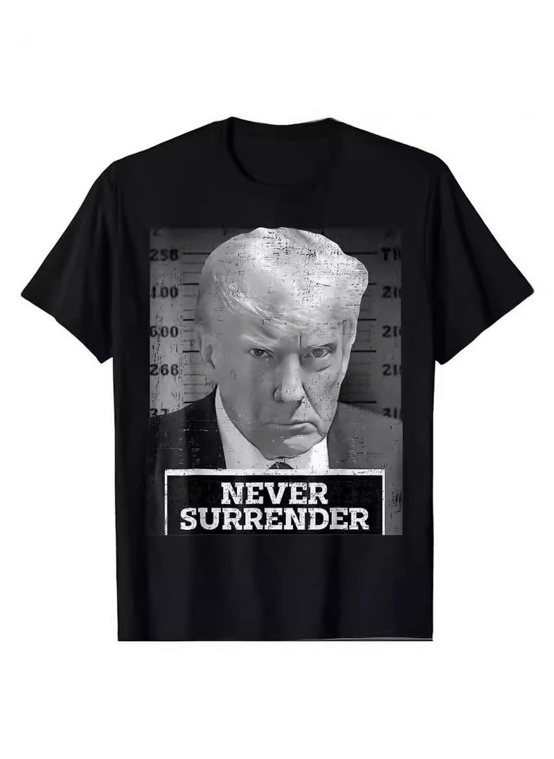 KUYING - New Trump Print Short Sleeved Shirt - Image 1