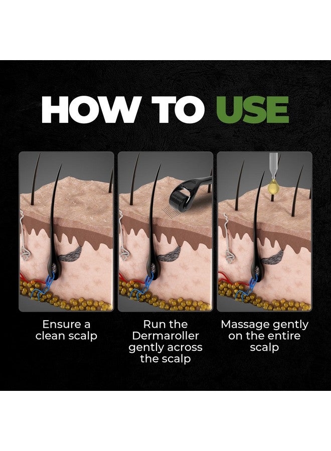 Beardo Rosemary Essential Oil, 15 ml & Derma Roller For Hair Growth 0.5 mm with 540 Chromium Needles | for Hair Growth, Hair fall and Regrowth | Skin Nourishment | 100% Natural | Aroma Oil - Image 4