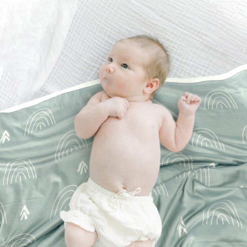 GRSSDER Baby Blankets Super Soft Jersey Knit Swaddle Blanket for Baby Girls and Boys, Double Layer Receiving Blankets 34 x 44 Inches Extra Large for Swaddling, Cute Bear - Image 5