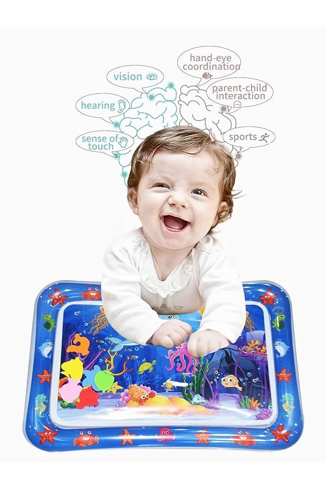 ممز بلانيت سجادة مائية كبيرة الحجم للأطفال من ممز بلانيت (69×51 سم) – مركز نشاط تفاعلي متعدد المراحل لتنمية الحواس والإدراك – سجادة لعب قابلة للنفخ لتحفيز النمو البصري واللمسي – لعبة آمنة وممتعة للرضع من عمر 3 شهور فأكثر – مناسبة للأولاد والبنات – ألعاب استكشاف وتعليم مبكر – ألعاب أطفال بيبي – ألعاب تنمية المهارات الحسية-العاب اطفال - Image 5