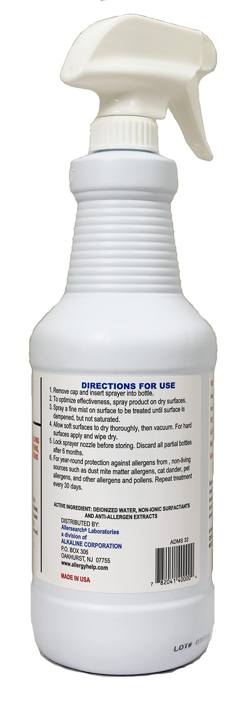 Allersearch ADMS Anti-Allergen Spray 32 - Image 2