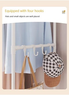 XiuWoo Portable Wardrobe Storage Closet, Clothes Storage Cabinet with Curtain, Clothes Rack Multi-functional Storage Clothes Hanging Multi-Layer Shelving for Living Room, Bedroom, Clothes Room,105x45x170cm  - Image 5