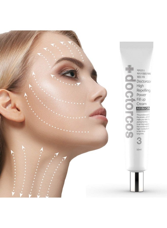 DOCTORCOS High Repelling Power Fillup Wrinkle Cream For Women (1.7 Oz) Full Face And Under Eye Lifting Cream For Wrinkles Fine Line Cream For Day And Night Use Korean Skin Care Products - Image 1