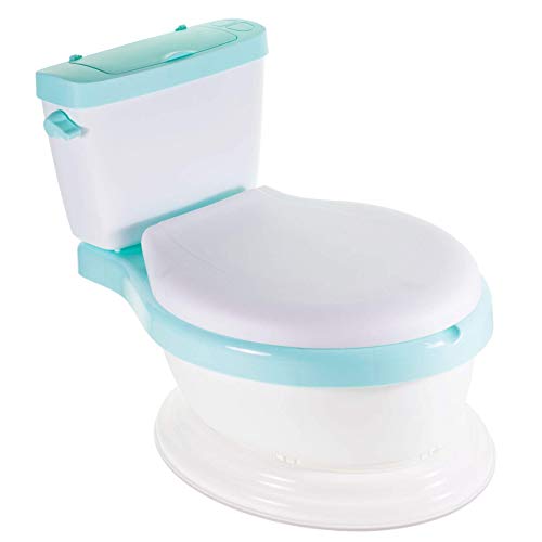 WISHKEY Plastic Comfortable Western Style Toilet Training Potty Seat with Upper Closing Lid, Removable Bowl For Toddler Kids (Pack Of 1, Green) - Image 2