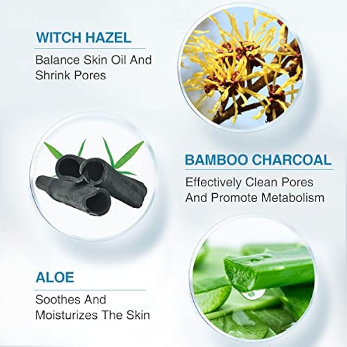 POP MODERN.C Blackhead Remover Mask Bamboo Charcoal Peel Off Mask Skin Care Face Mask 3-in-1 Kit Pimple & Deep Cleansing Black Facial Mask Shrink Pore With Blackhead Remover Extractor Tools - Image 2