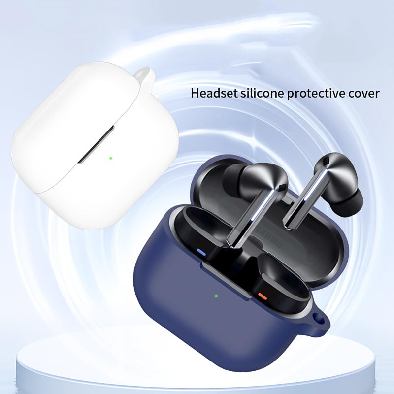 KNOXS Case for Samsung Galaxy Buds 3/3 Pro, Soft Silicone, Shockproof, Anti-Scratch Protective Case with Carabiner, Compatible with Samsung Galaxy Buds 3/3 Pro (Blue) - Image 4
