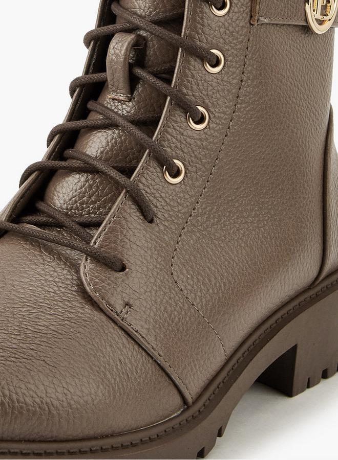 Flora Bella By Shoexpress Solid Ankle Boots with Zip Closure - Image 4