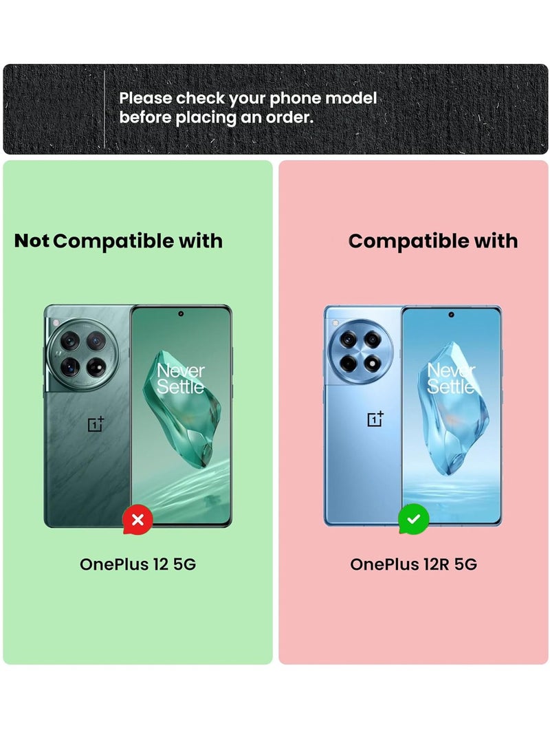 Wtech Hard Back Fabric Texture Side TPU Case Cover For OnePlus 12R 5G 2024 Olive - Image 5