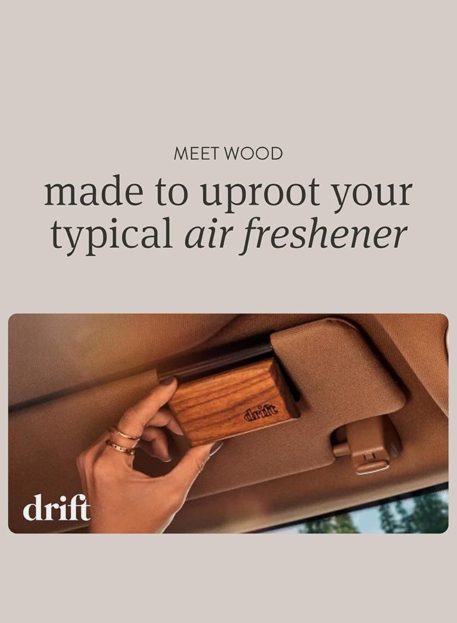 Drift Car Air Freshener - Wood Air Freshener - Car Odor Eliminator - Teak Scent Starter Kit - Image 2