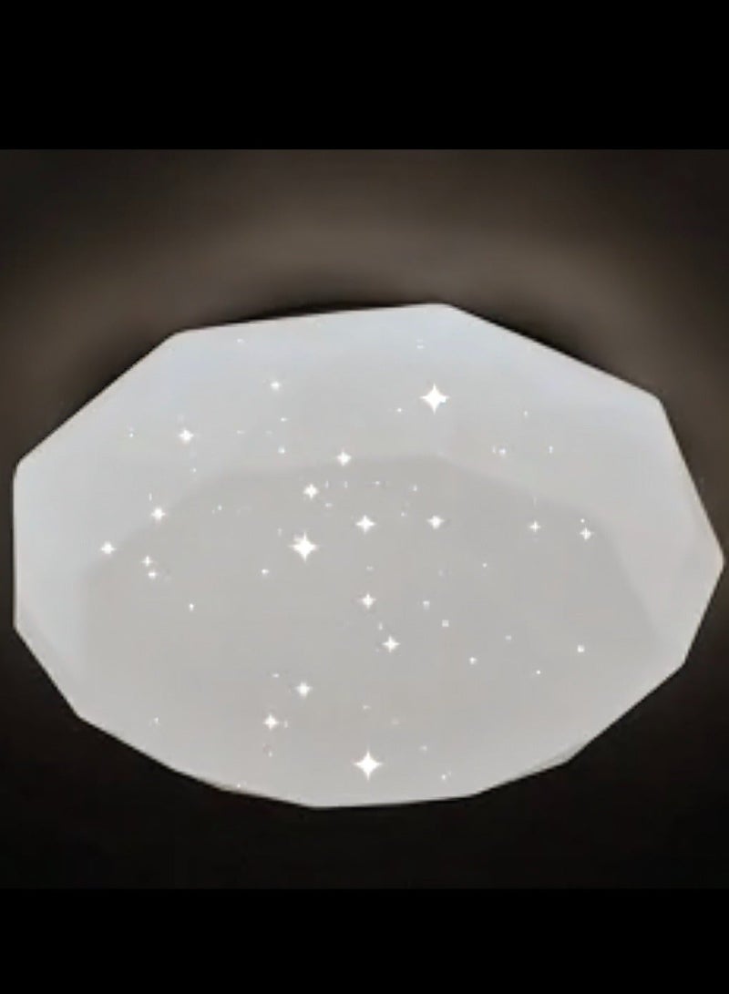AL THURAYAT Modern Diamond Shine 40cm Luxury LED Ceiling Light, LED Ceiling Lamp, 3 Lighting Colors, Suitable for Bedroom and Living Room - Image 5