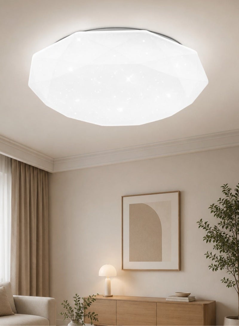 AL THURAYAT Modern 40cm LED Ceiling Light – 3 Color Lighting Modes Warm White / Cool White / Natural – Luxury Flush Mount Ceiling Lamp for Bedroom & Living Room - Image 1