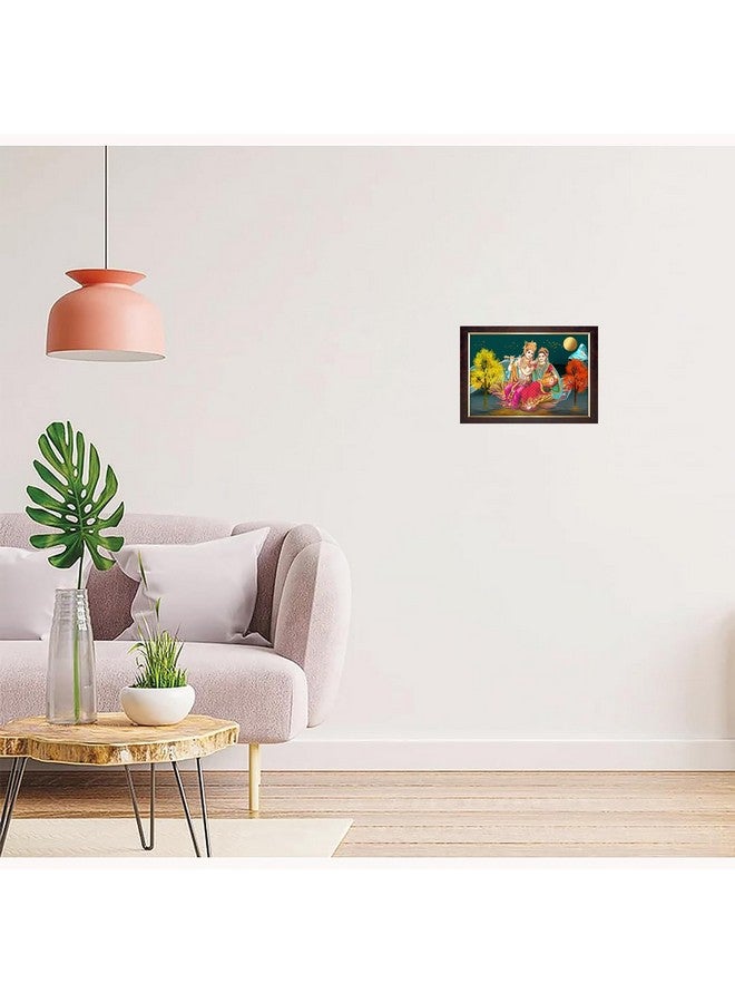 Dharvika Innovations Dharvika Innovations Radha Krishna Photo Frame Big Size Home Decoration with Sparkle Coated Lamination (14x20 Inch) - 20497 - Image 4