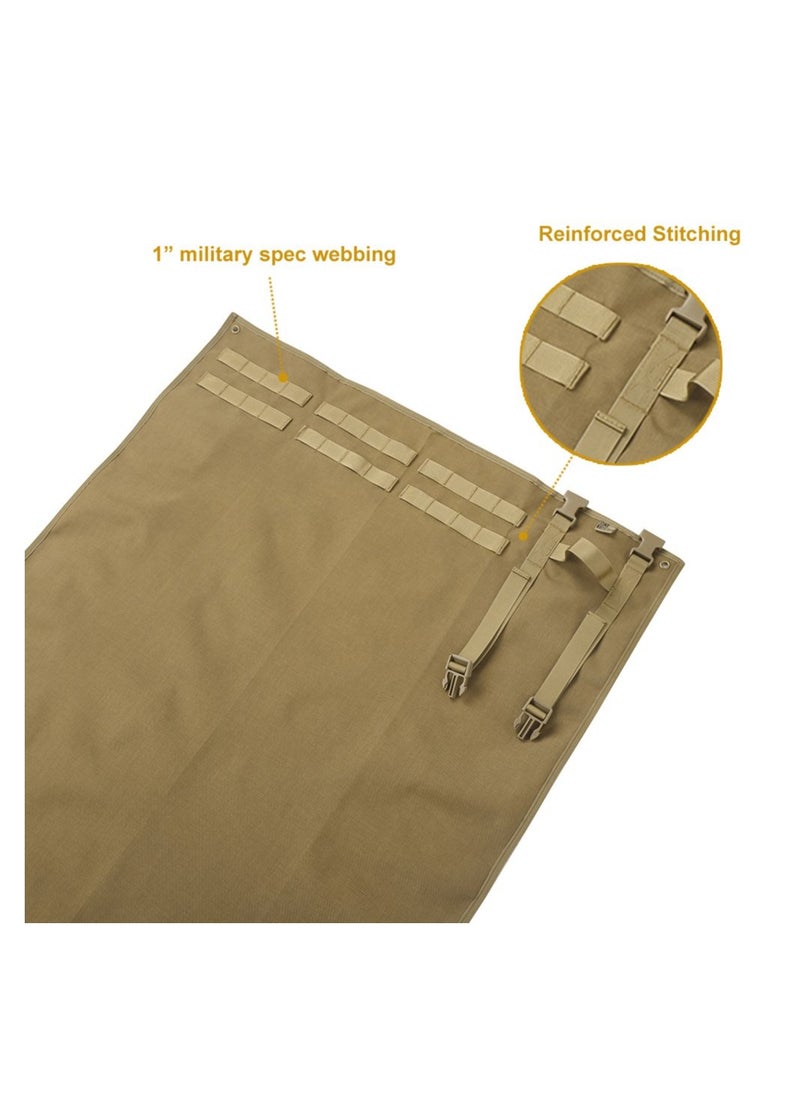 ASIV - Shooting Mat - Roll Up Shooting Mat Prone Shooting Mat Tactical Shooting Blanket Pad for Long Range Shooting Hunting (Unpadded - Brown) - Image 1