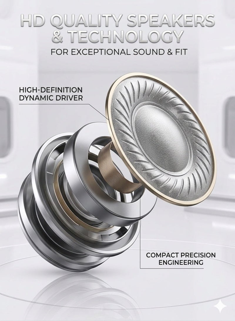 Usams Earphone Wireless Earbuds Headphones TWS Bluetooth 5.3 Semi In-Ear Stereo Sound 13mm Driver 5H Playtime Charging Case AirPods Style - Image 4