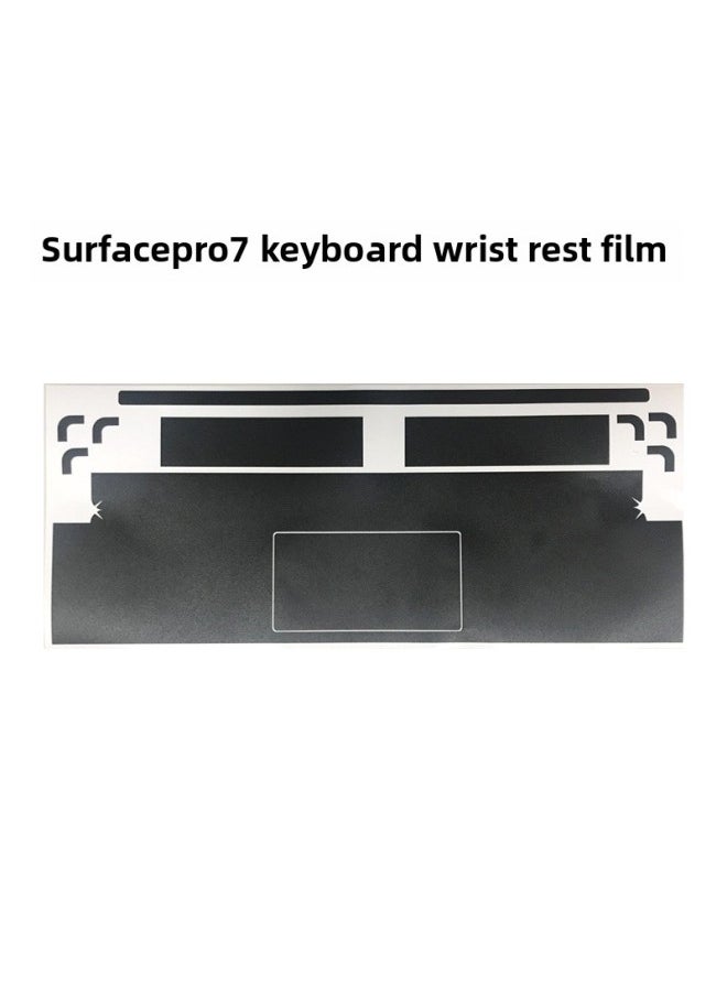 Generic - Applicable To Surface Full-covered Keyboard Film Pro9 Keyboard Back Film Pro7 Full-covered Keyboard Wrist Support Film-Color:Ice Film Silver-Size:Full-covered Go1/2/3 [keyboard Back Film]] - Image 1