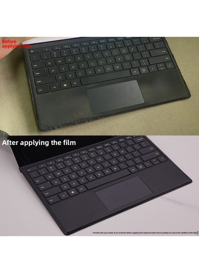 Generic - Applicable To Surface Full-covered Keyboard Film Pro9 Keyboard Back Film Pro7 Full-covered Keyboard Wrist Support Film-Color:Ice Film Silver-Size:Full-covered Go1/2/3 [keyboard Back Film]] - Image 1