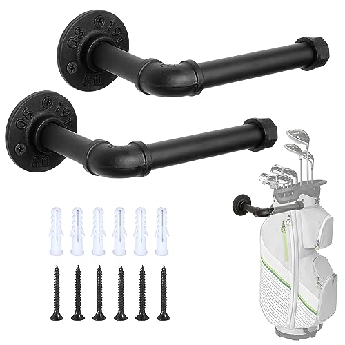 BiJun Golf Bag Storage, Golf Bag Holder Golf Bag Organizer for Garage Wall Mount Rack Stand Golf Bag Storage Rack Hangers for Storage Space for Garage - Image 1