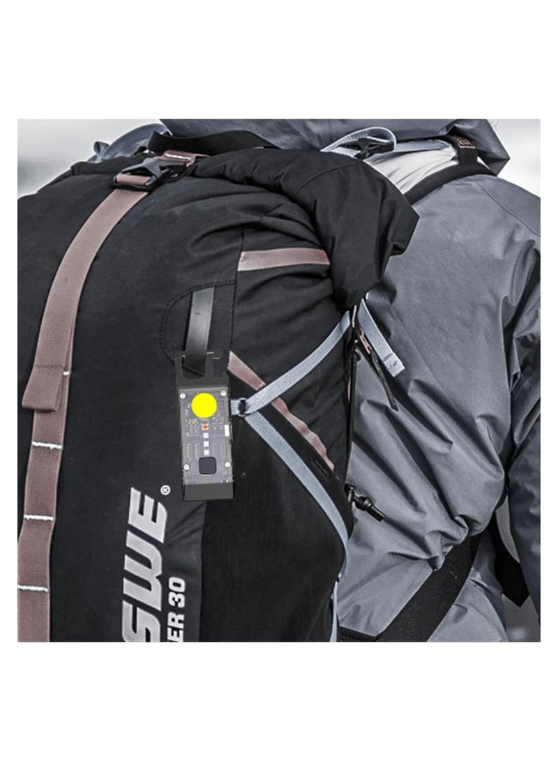 Zikra Portable Keychain Flashligh, Magnetic Clip-on Work Light Mini Outdoor Flashlight, Waterproof Rechargeable Pocket Light for Hiking, Camping, Survival, Emergency - Image 2