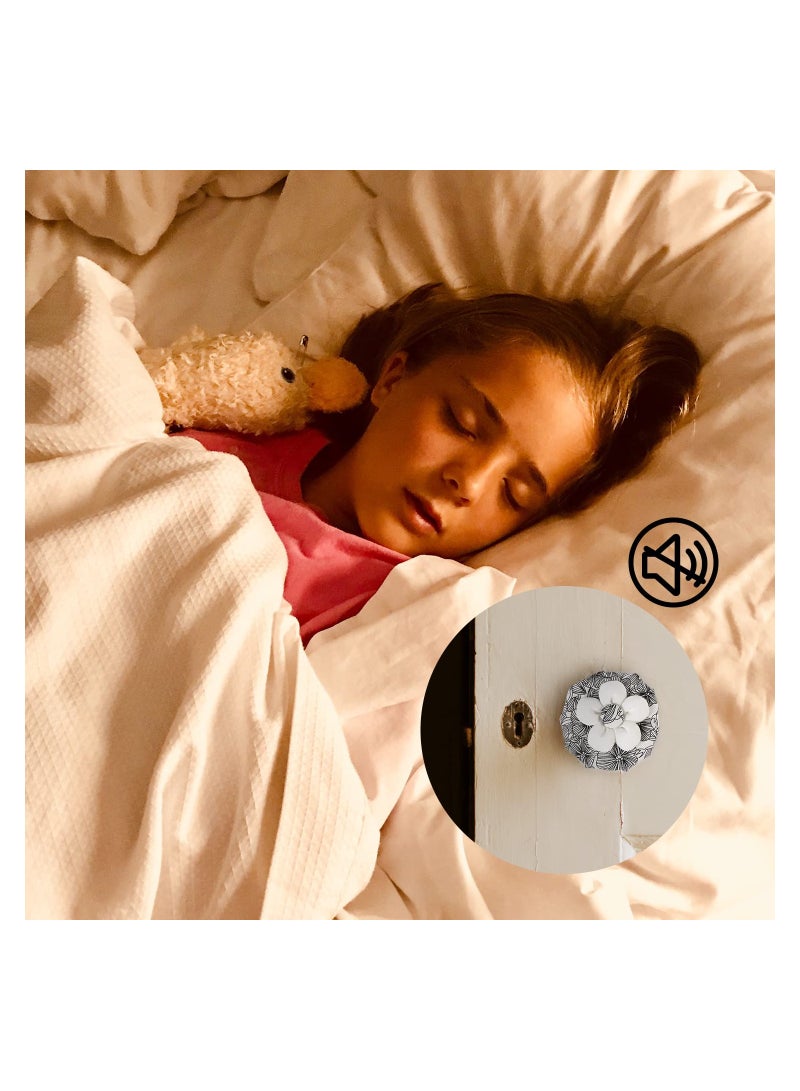 2 pcs Door Knob Covers, Anti Collision Soft Door Knob Protector Cover Reusable Washable Floral Door Handle Cushion with Cotton and Sponge, Decorative Door Handle Cover for Child Safety - Image 4