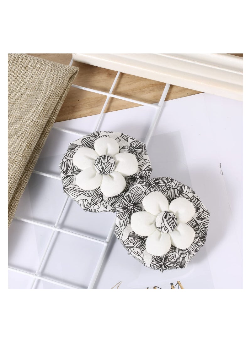 2 pcs Door Knob Covers, Anti Collision Soft Door Knob Protector Cover Reusable Washable Floral Door Handle Cushion with Cotton and Sponge, Decorative Door Handle Cover for Child Safety - Image 5