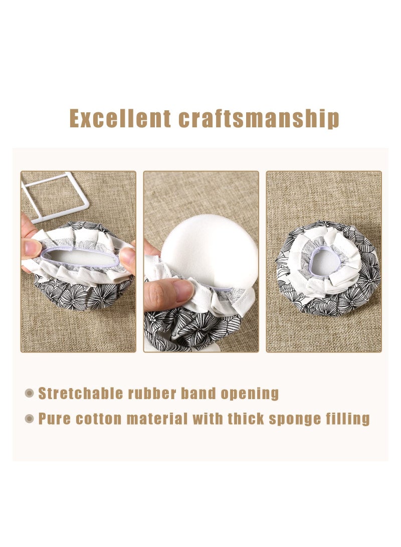 2 pcs Door Knob Covers, Anti Collision Soft Door Knob Protector Cover Reusable Washable Floral Door Handle Cushion with Cotton and Sponge, Decorative Door Handle Cover for Child Safety - Image 3