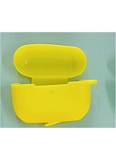 Protective Case For Airpods Pro Apple Third Generation Airpodspro2 Wireless Headset Silicone Case-Color:115C Yellow-Applicable Model:Airpods Pro2 (with Ears And One-piece)