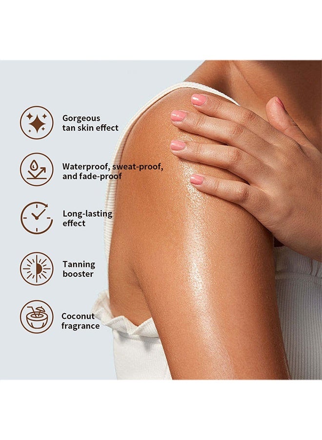 lakerain Amazing Brown Lotion,All-natural Tanning,Quick,Even Andnatural Tan,Leaving Skinwith A Healthy Glow,Non-greasy Glowing Self-tan for All Skin Types,100 ml  - Image 3