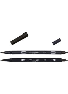 Tombow Tombow Abt Dual Brush Pen N15 Black Pack of 2 
