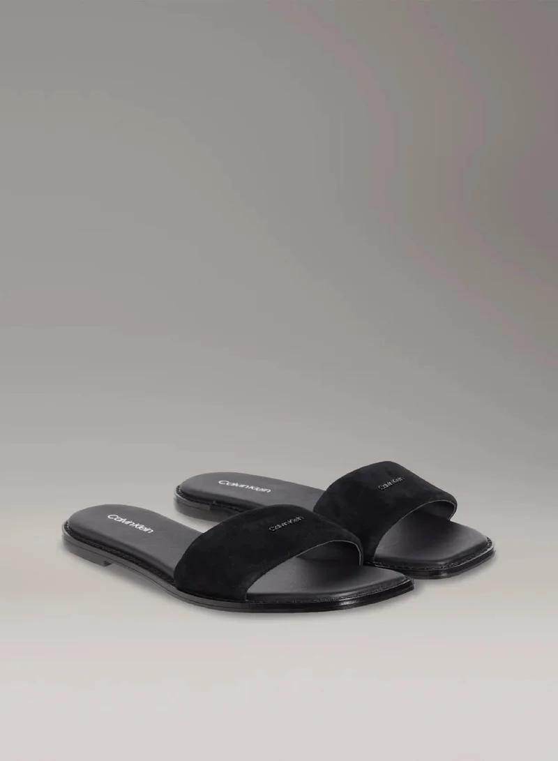 Calvin Klein Ck Black Suede Sandals for Women | Best Price UAE