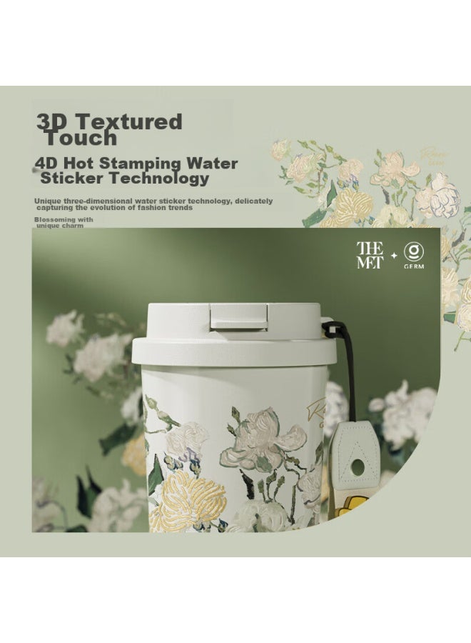 Germ Insulated Coffee Cup 316 Stainless Steel Water Cup Large Capacity Student Portable Cup Gift 500ml Oleander - Image 5