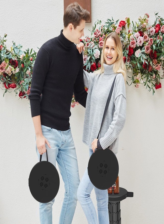 ALEVMOOM Adjustable Telescoping Stool with Cushion,Portable Collapsible Design,Lightweight Outdoor Chair,Retractable Footrest Camping Seat for Beach,Garden,Fishing,Hiking,Travel,BBQ with Bag,Carabiner - Image 4