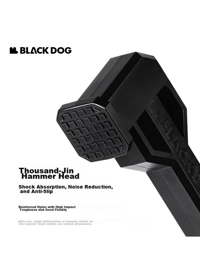 Black Dog مطرقة خيمة بلاك دوغ، مطرقة دعامات خيمة، معدات بقاء، مطرقة، أداة متعددة الوظائف - Image 3