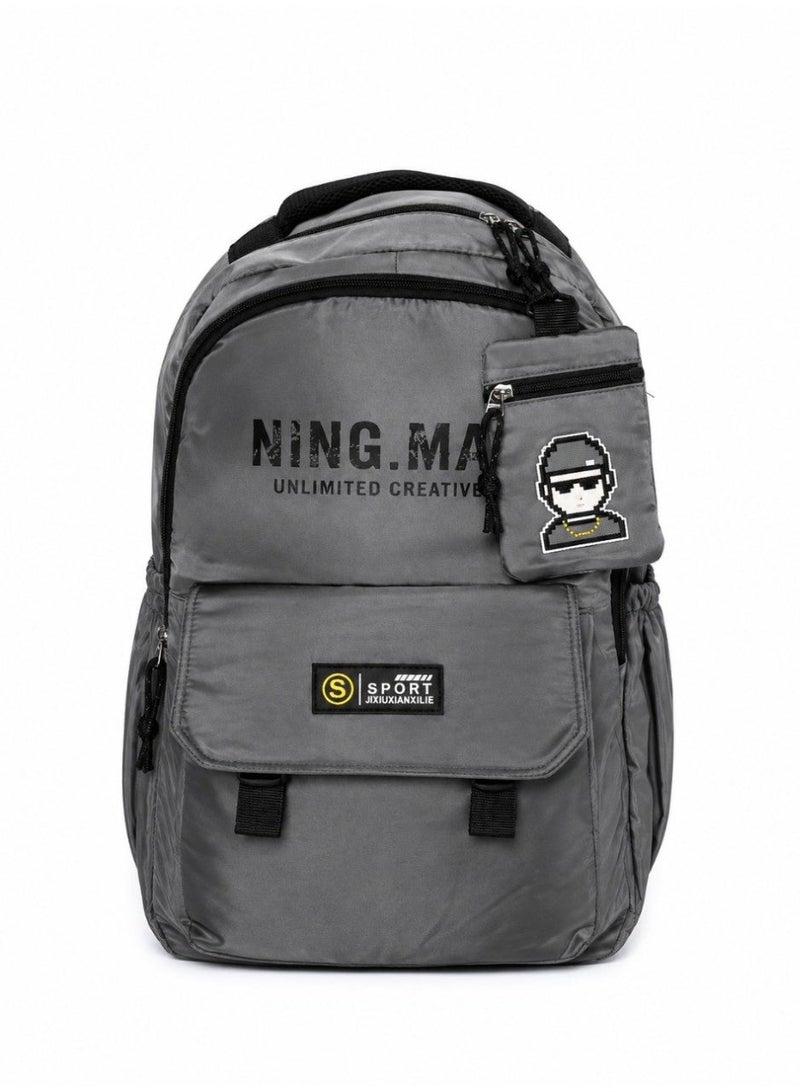 New multi-compartment backpack for laptops, school, and travel for men, water-resistant for everyday use. - Image 1