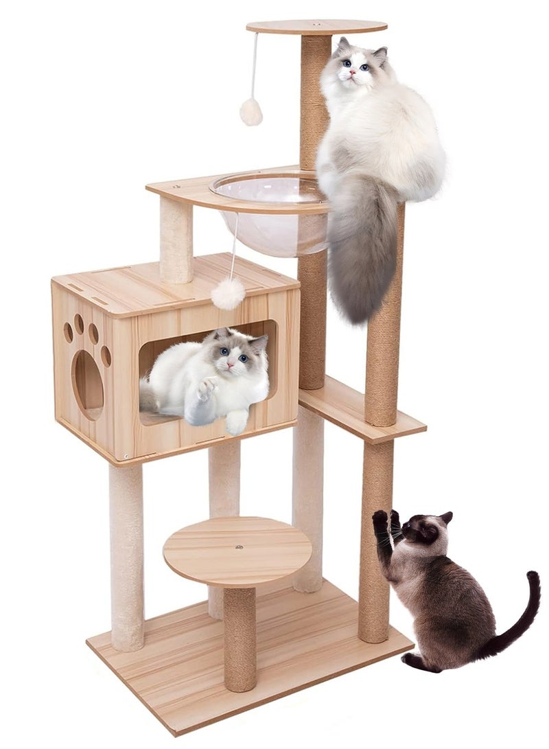كيدل كبسولة مساحة كبيرة منزل القطة شجرة القطة تسلق إطار برج القطة - Image 1
