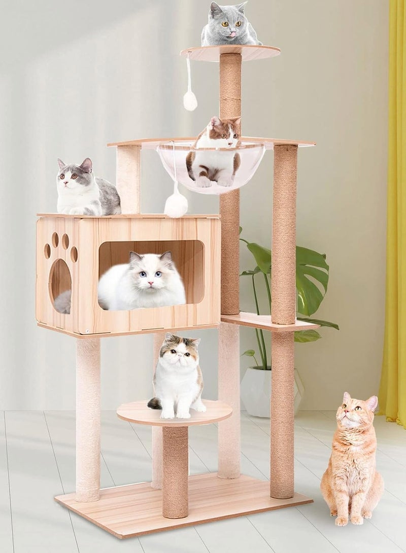 كيدل كبسولة مساحة كبيرة منزل القطة شجرة القطة تسلق إطار برج القطة - Image 4