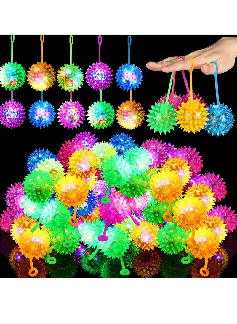 Raxoom 12 PCS Light Up LED Bouncy Ball Flashing Balls Rubber Toy Party Favors for Kids,Classroom, Party Favors, Goodie Bags Fillers, Birthday Day Gifts and Prize,Bulk Toys for School Classroom Boys and Girls - Image 1