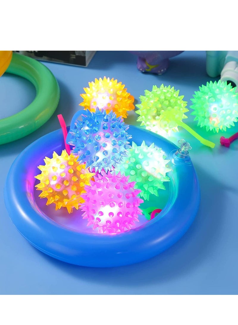 Raxoom 12 PCS Light Up LED Bouncy Ball Flashing Balls Rubber Toy Party Favors for Kids,Classroom, Party Favors, Goodie Bags Fillers, Birthday Day Gifts and Prize,Bulk Toys for School Classroom Boys and Girls - Image 2